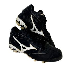 Mizuno Franchise 6 Men's Pre-owned Black & White Baseball Cleats - sz. 7 1/2